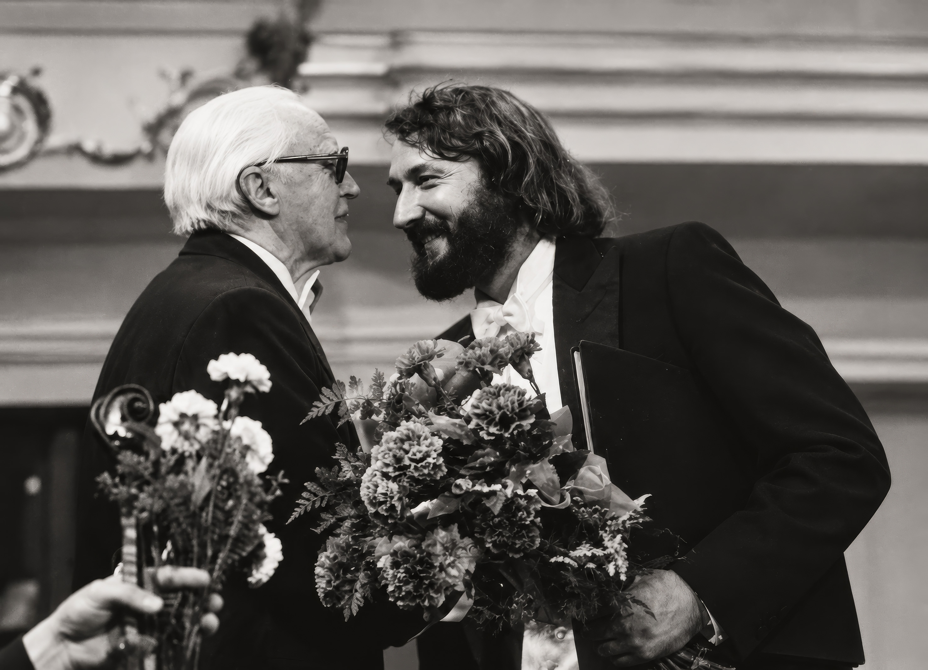 Eugen Suchoň and Sergej Kopčák at the Bratislava Music Festival in 1985